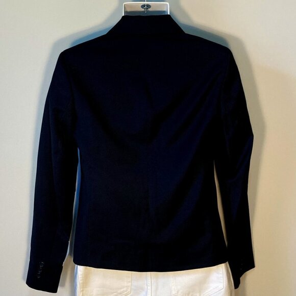 Affinity Apparel SZ 8 NWT Navy classic one button fitted blazer Office Academia - Picture 2 of 7